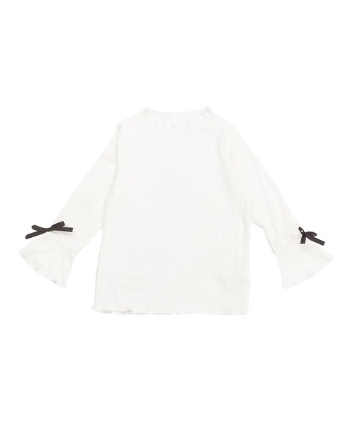 Bee des Bee(ビーデスビー)の「メロウハイネック フレア袖トップス(その他トップス・キッズ・モカ/キャメル/ピンク系/グレイッシュブルー/ブラック/ミント/ローズ系/ホワイト/ボルドー/ダークブルー・130cm/150cm/110cm/140cm/120cm/100cm)」の21枚目の写真