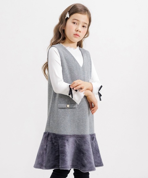 Bee des Bee(ビーデスビー)の「メロウハイネック フレア袖トップス(その他トップス・キッズ・モカ/キャメル/ピンク系/グレイッシュブルー/ブラック/ミント/ローズ系/ホワイト/ボルドー/ダークブルー・130cm/150cm/110cm/140cm/120cm/100cm)」の22枚目の写真