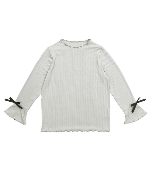 Bee des Bee(ビーデスビー)の「メロウハイネック フレア袖トップス(その他トップス・キッズ・モカ/キャメル/ピンク系/グレイッシュブルー/ブラック/ミント/ローズ系/ホワイト/ボルドー/ダークブルー・130cm/150cm/110cm/140cm/120cm/100cm)」の15枚目の写真