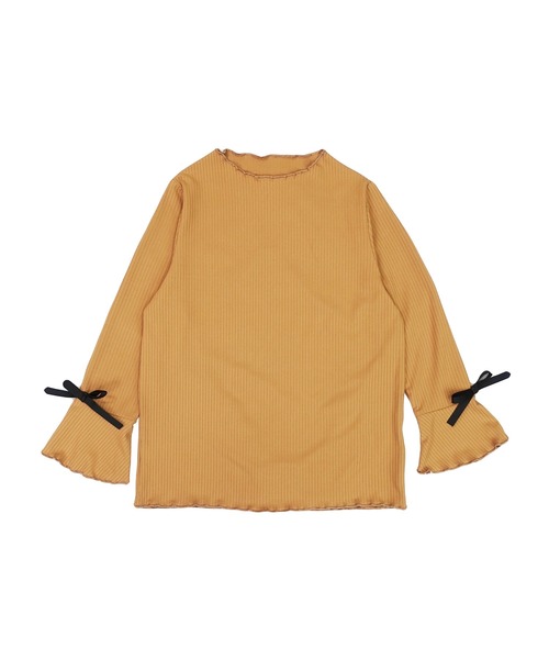 Bee des Bee(ビーデスビー)の「メロウハイネック フレア袖トップス(その他トップス・キッズ・モカ/キャメル/ピンク系/グレイッシュブルー/ブラック/ミント/ローズ系/ホワイト/ボルドー/ダークブルー・130cm/150cm/110cm/140cm/120cm/100cm)」の18枚目の写真