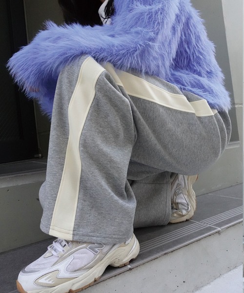 CORNERS（コーナーズ）の「トラックパンツ（スウェットパンツ・レディース・ブラック/チャコールグレー/杢グレー・M/S/L/XL）」の18枚目の写真