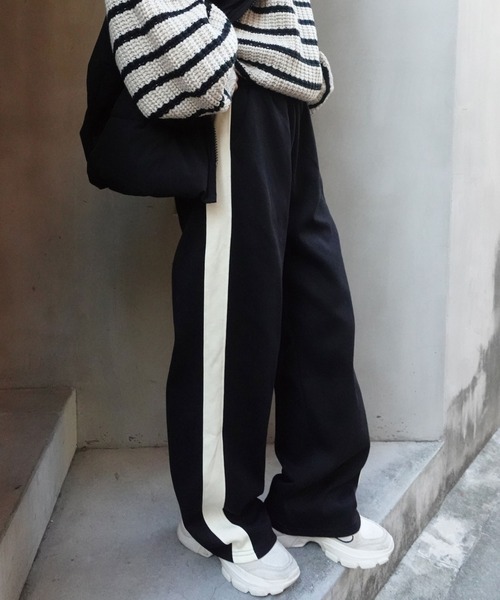 CORNERS（コーナーズ）の「トラックパンツ（スウェットパンツ・レディース・ブラック/チャコールグレー/杢グレー・M/S/L/XL）」の19枚目の写真