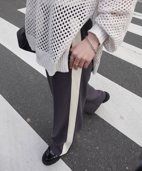 CORNERS（コーナーズ）の「トラックパンツ（スウェットパンツ・レディース・ブラック/チャコールグレー/杢グレー・M/S/L/XL）」の14枚目の写真