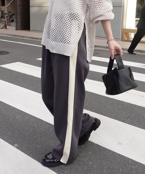 CORNERS（コーナーズ）の「トラックパンツ（スウェットパンツ・レディース・ブラック/チャコールグレー/杢グレー・M/S/L/XL）」の17枚目の写真