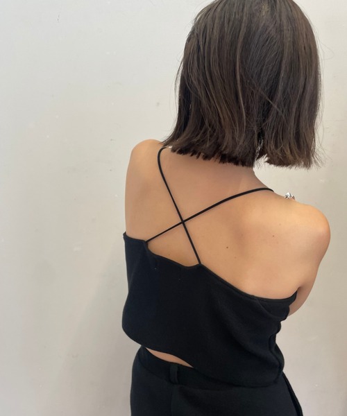 papier 24SS クロスキャミ papier（パピエ）の「papier/パピエ/Cross Cami（キャミソール