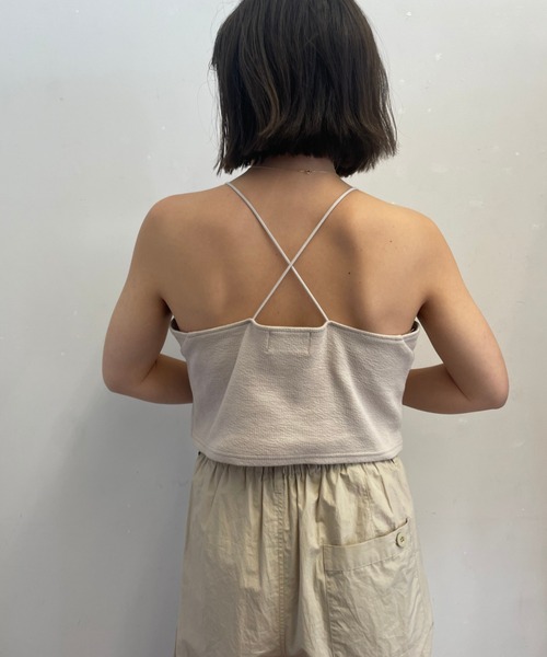 papier 24SS クロスキャミ papier（パピエ）の「papier/パピエ/Cross Cami（キャミソール