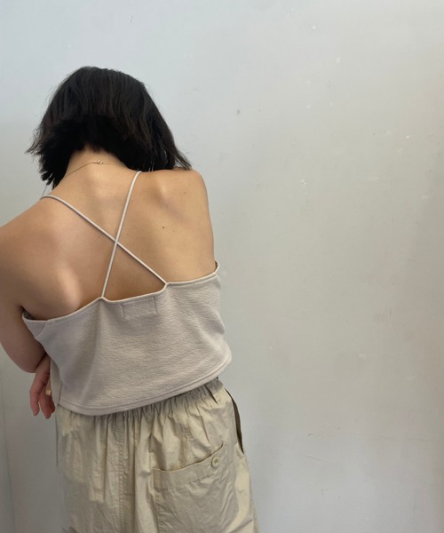 papier 24SS クロスキャミ papier（パピエ）の「papier/パピエ/Cross Cami（キャミソール