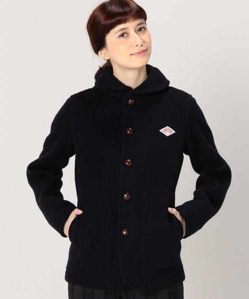 DANTON（ダントン）の「［ダントン］DANTON WOOL MOSSER コート（その他アウター・レディース・オフホワイト/ダークグレー/ネイビー・34/36）」の17枚目の写真