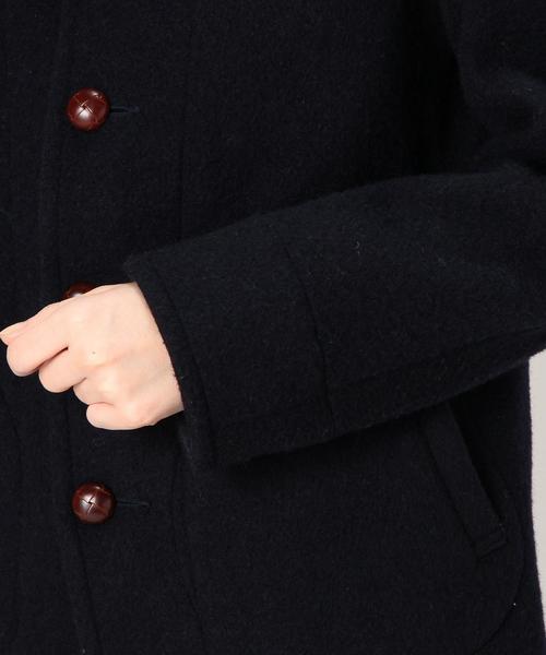 DANTON（ダントン）の「［ダントン］DANTON WOOL MOSSER コート（その他アウター・レディース・オフホワイト/ダークグレー/ネイビー・34/36）」の20枚目の写真