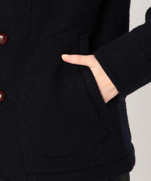 DANTON（ダントン）の「［ダントン］DANTON WOOL MOSSER コート（その他アウター・レディース・オフホワイト/ダークグレー/ネイビー・34/36）」の13枚目の写真