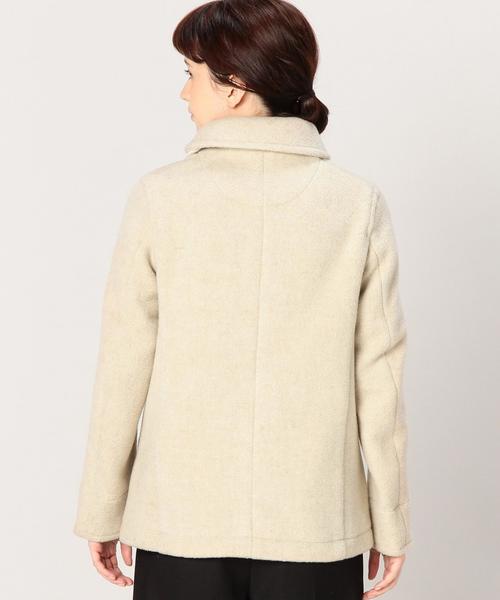 DANTON（ダントン）の「［ダントン］DANTON WOOL MOSSER コート（その他アウター・レディース・オフホワイト/ダークグレー/ネイビー・34/36）」の15枚目の写真