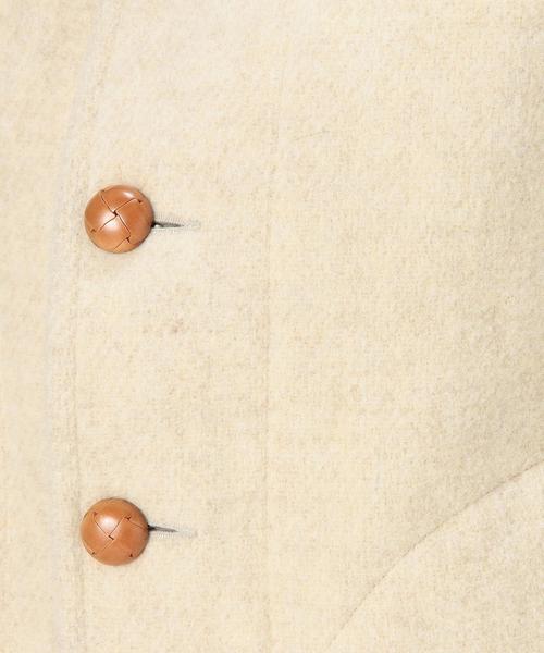 DANTON（ダントン）の「［ダントン］DANTON WOOL MOSSER コート（その他アウター・レディース・オフホワイト/ダークグレー/ネイビー・34/36）」の6枚目の写真