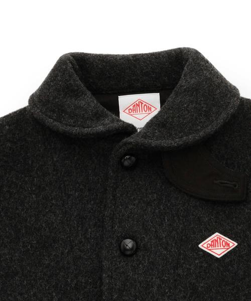 DANTON（ダントン）の「［ダントン］DANTON WOOL MOSSER コート（その他アウター・レディース・オフホワイト/ダークグレー/ネイビー・34/36）」の7枚目の写真