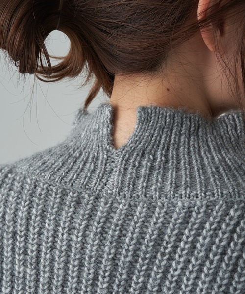 PUAL CE CIN（ピュアルセシン）の「【セットアイテム】袖フレアブラウス+ハイネック畦ニットSET（ニット/セーター・レディース・グレー/アイボリー・FREE）」の16枚目の写真