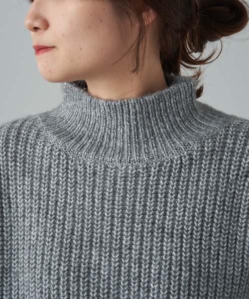 PUAL CE CIN（ピュアルセシン）の「【セットアイテム】袖フレアブラウス+ハイネック畦ニットSET（ニット/セーター・レディース・グレー/アイボリー・FREE）」の17枚目の写真