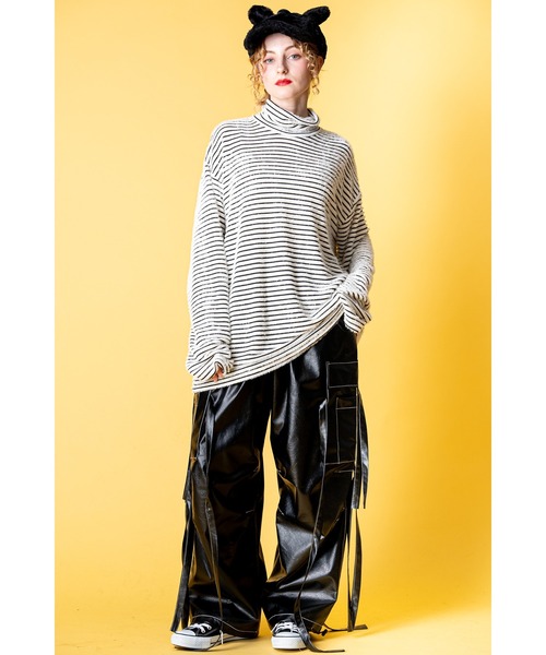 お兄系ankorockアンコロックファー ダッフルコート 超美品クリーニング済 ショートファーウサ耳パーカー -スーパービッグ- ankoROCK