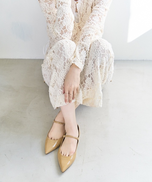 LE TALON（ルタロン）の「《追加》ポインテッドワンストラップフラット（その他シューズ・レディース・キャメル/ブルー系その他/シルバー・24.5cm/23cm/22.5cm/25cm/23.5cm/24cm/22cm/21.5/25.5cm/21）」の2枚目の写真