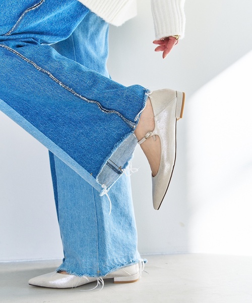 LE TALON（ルタロン）の「《追加》ポインテッドワンストラップフラット（その他シューズ・レディース・キャメル/ブルー系その他/シルバー・24.5cm/23cm/22.5cm/25cm/23.5cm/24cm/22cm/21.5/25.5cm/21）」の20枚目の写真