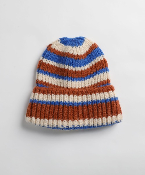 MSG（エムエスジー）の「Buyer's Select/ボーダーニットキャップ（ニットキャップ/ビーニー・メンズ・グレー/ブルー/レッド・FREE）」の8枚目の写真