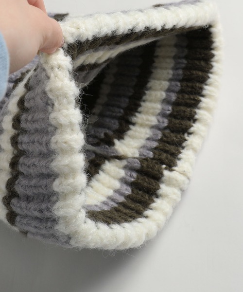 MSG（エムエスジー）の「Buyer's Select/ボーダーニットキャップ（ニットキャップ/ビーニー・メンズ・グレー/ブルー/レッド・FREE）」の10枚目の写真