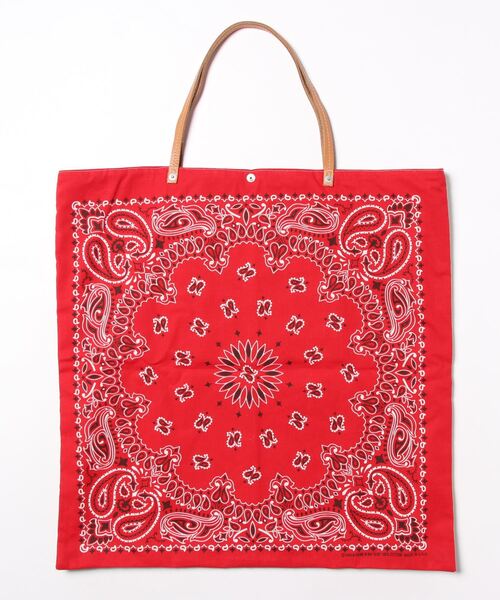 OLD BETTY'S（オールドベティーズ）の「オールドベティーズ【OLD BETTY’S】Bandana Remake Toto Bag（トートバッグ・レディース・グリーン/ホワイト/チャコールグレー/ベージュ/ターコイズブルー・FREE）」の19枚目の写真