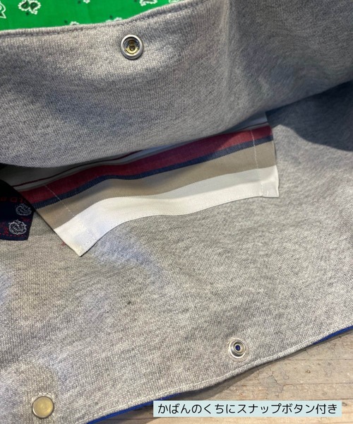 OLD BETTY'S（オールドベティーズ）の「オールドベティーズ【OLD BETTY’S】Bandana Remake Toto Bag（トートバッグ・レディース・グリーン/ホワイト/チャコールグレー/ベージュ/ターコイズブルー・FREE）」の8枚目の写真