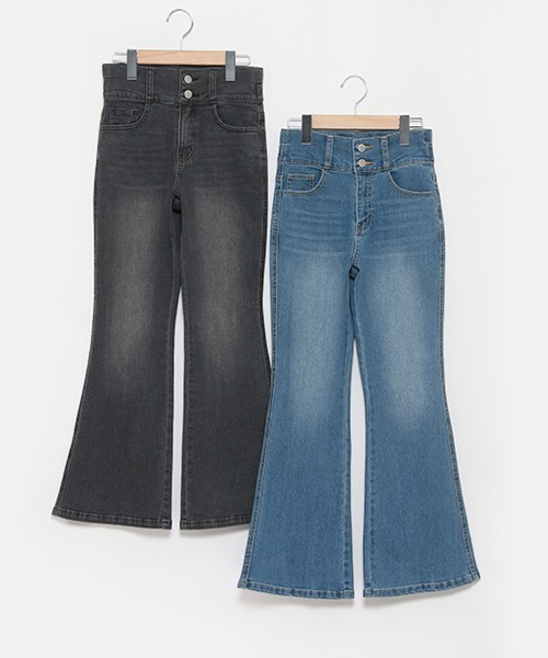 ‼️セール中‼️即日発送 Bolan似 フレアパンツ opium wax セール】デニムフレアパンツ（その他パンツ）｜LOVETOXIC