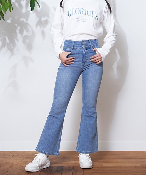 セール】デニムフレアパンツ（その他パンツ）｜LOVETOXIC