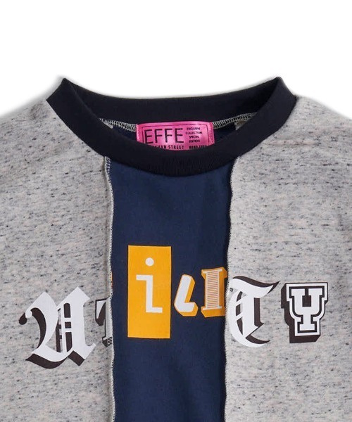 EFFECTEN(エフェクテン)の「msw1432- Scrap logo docking sweat スウェット(スウェット・メンズ・オートミール/ネイビー系・FREE)」の17枚目の写真