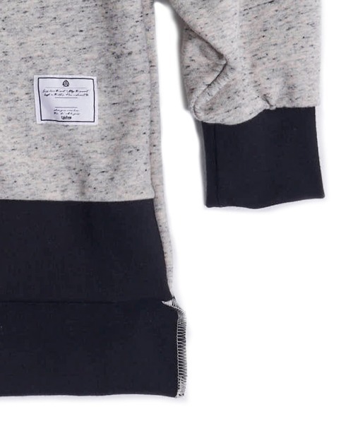 EFFECTEN(エフェクテン)の「msw1432- Scrap logo docking sweat スウェット(スウェット・メンズ・オートミール/ネイビー系・FREE)」の18枚目の写真