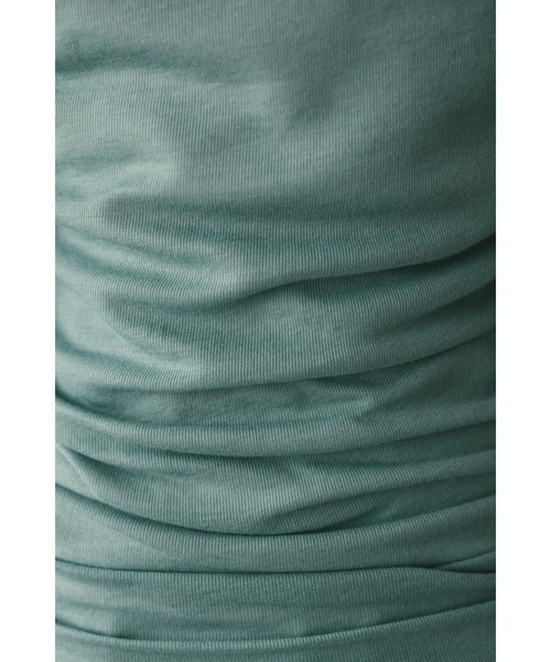 STYLEMIXER（スタイルミキサー）の「ソフトスムースシアーロンT（Tシャツ/カットソー・レディース・グリーン/ライトベージュ/サックスブルー/ホワイト・FREE）」の17枚目の写真