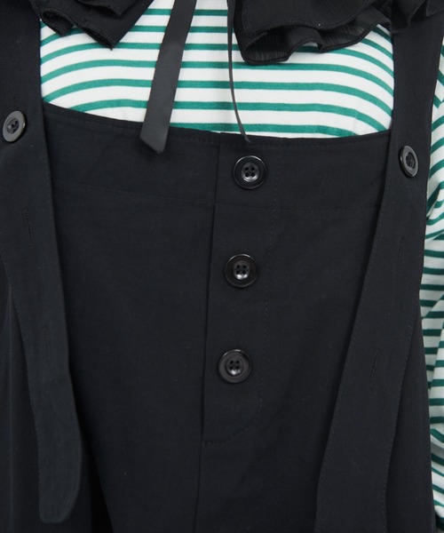 MERLOT（メルロー）の「ワイドオーバーオール（サロペット/オーバーオール・レディース・レッド/ブラック・FREE）」の11枚目の写真