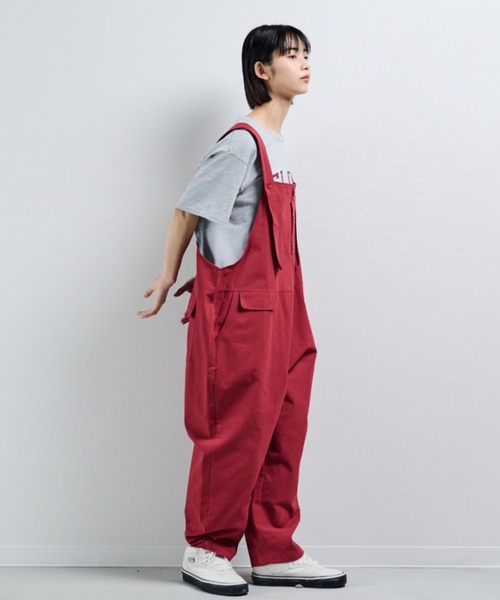 MERLOT（メルロー）の「ワイドオーバーオール（サロペット/オーバーオール・レディース・レッド/ブラック・FREE）」の22枚目の写真