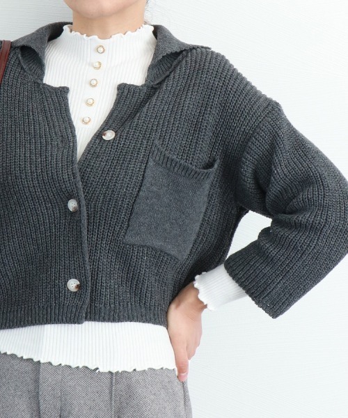 Miniministore(ミニミニストア)の「ニットセーター レディース 長袖トップス(ニット/セーター・レディース・ホワイト/ブラック/ライトベージュ/ブルー/グレー・FREE)」の17枚目の写真