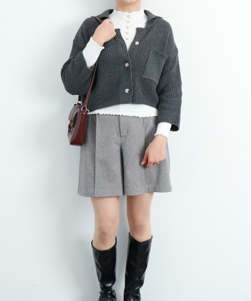 Miniministore(ミニミニストア)の「ニットセーター レディース 長袖トップス(ニット/セーター・レディース・ホワイト/ブラック/ライトベージュ/ブルー/グレー・FREE)」の19枚目の写真