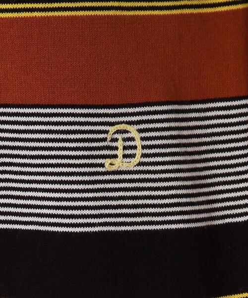 DRESSTERIOR(ドレステリア)の「◆ボーダーハーフスリーブニット(ニット/セーター・レディース・ブラック系2/ダークブラウン系2・38/36/34)」の9枚目の写真