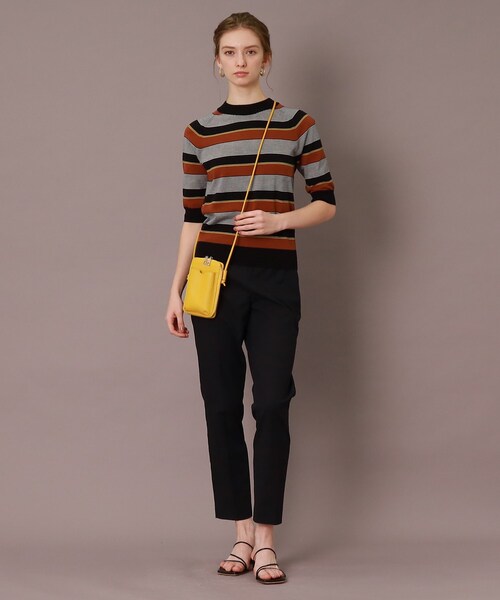 DRESSTERIOR(ドレステリア)の「◆ボーダーハーフスリーブニット(ニット/セーター・レディース・ブラック系2/ダークブラウン系2・38/36/34)」の10枚目の写真