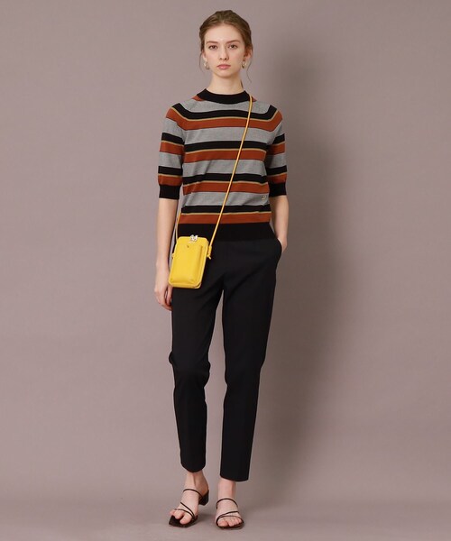 DRESSTERIOR(ドレステリア)の「◆ボーダーハーフスリーブニット(ニット/セーター・レディース・ブラック系2/ダークブラウン系2・38/36/34)」の18枚目の写真