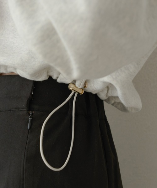 Ambre Neige（アンブルネージュ）の「ドロストショートスウェット／WEB/EC限定商品（スウェット・レディース・ライトグレー/ベビーピンク/アイボリー・FREE）」の15枚目の写真