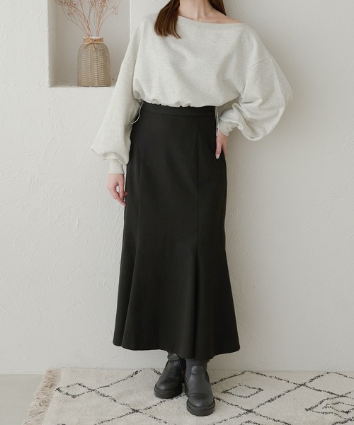 Ambre Neige（アンブルネージュ）の「ドロストショートスウェット／WEB/EC限定商品（スウェット・レディース・ライトグレー/ベビーピンク/アイボリー・FREE）」の13枚目の写真