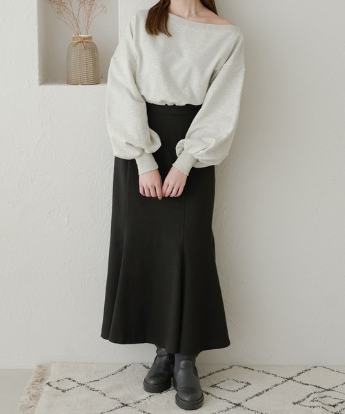 Ambre Neige（アンブルネージュ）の「ドロストショートスウェット／WEB/EC限定商品（スウェット・レディース・ライトグレー/ベビーピンク/アイボリー・FREE）」の14枚目の写真