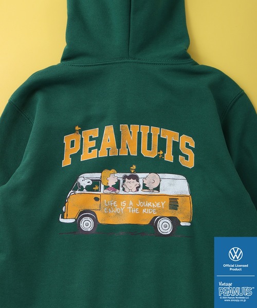 【セール】PEANUTS×Volks wagen ピーナッツ×フォルクスワーゲンプリントプルパーカー（パーカー）｜Volkswagen（フォルクスワーゲン）