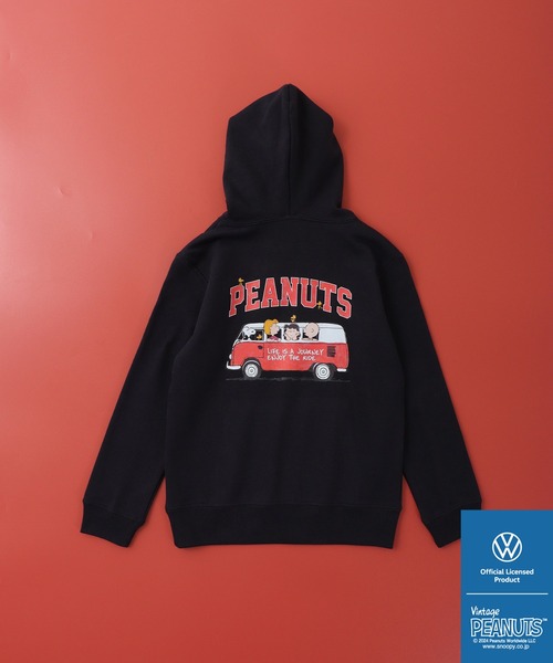 【セール】PEANUTS×Volks wagen ピーナッツ×フォルクスワーゲンプリントプルパーカー（パーカー）｜Volkswagen（フォルクスワーゲン）