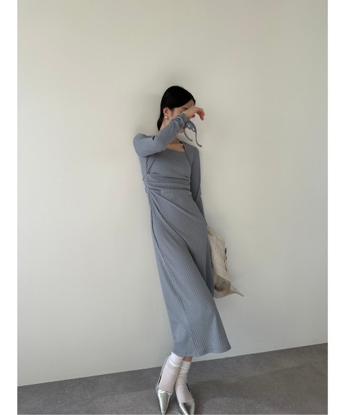 DRWCYS（ドロシーズ）の「デコルテリブカットワンピース（ワンピース・レディース・グレー/ブラック・FREE）」の11枚目の写真