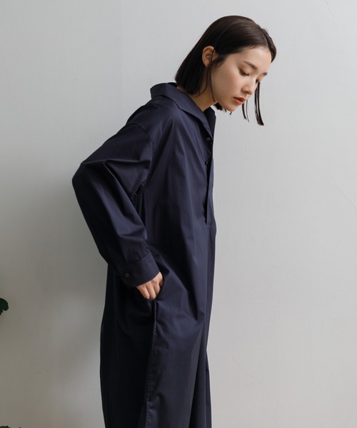 TICCA（ティッカ）の「【TICCA】ウールノーカラーシャツドレス