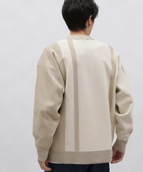 LAKOLE(ラコレ)の「PEアシメストライプカーデ / 987308(カーディガン/ボレロ・メンズ・チャコールグレー/アイボリー/グリーン・X-LARGE/LARGE/MEDIUM)」の6枚目の写真