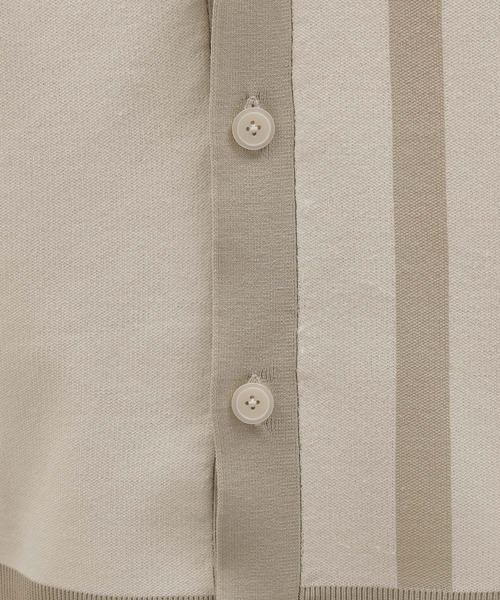 LAKOLE(ラコレ)の「PEアシメストライプカーデ / 987308(カーディガン/ボレロ・メンズ・チャコールグレー/アイボリー/グリーン・X-LARGE/LARGE/MEDIUM)」の16枚目の写真