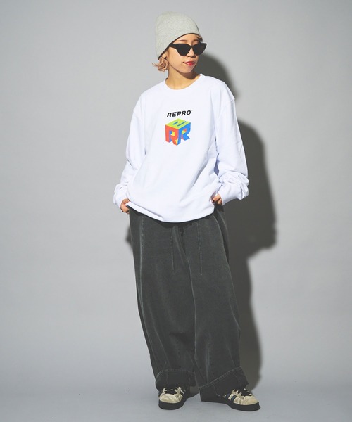 RePRODUCTION LABEL(リプロダクションレーベル)の「【ZOZO限定】【RePRODUCTION LABEL / リプロダクションレーベル】立体ロゴスウェット(スウェット・レディース・杢グレー/ブラック/ホワイト・M/L/XL)」の11枚目の写真