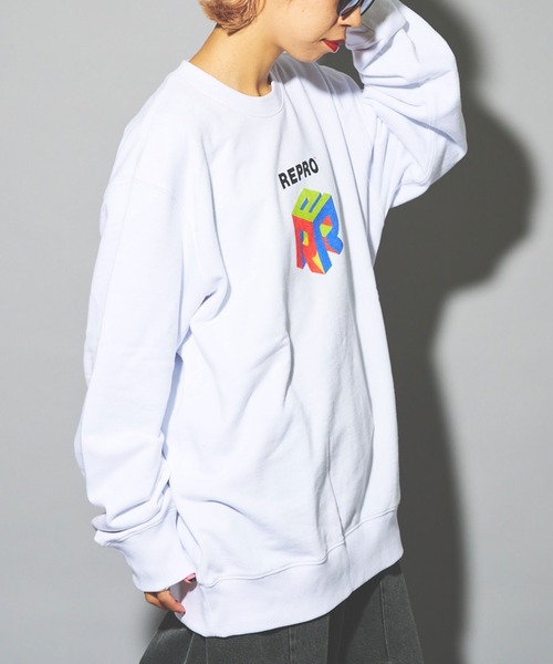 RePRODUCTION LABEL(リプロダクションレーベル)の「【ZOZO限定】【RePRODUCTION LABEL / リプロダクションレーベル】立体ロゴスウェット(スウェット・レディース・杢グレー/ブラック/ホワイト・M/L/XL)」の9枚目の写真