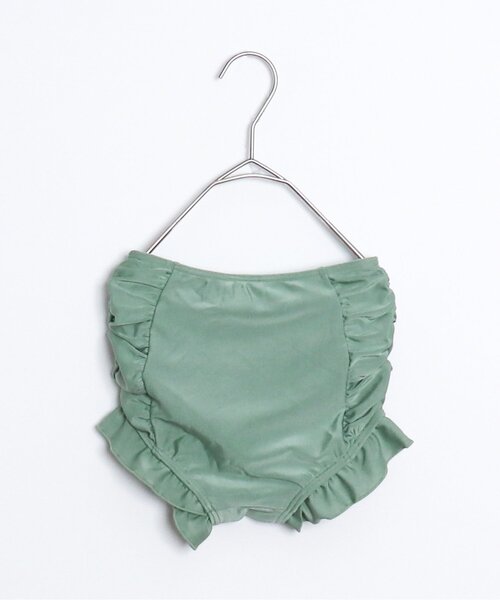 p.premier（ピードットプルミエ）の「ラッシュガードいらずのフリル衿セパレート水着（水着・キッズ・ブラック/イエロー/ブラウン・80/90/100/110/120/130/140）」の15枚目の写真